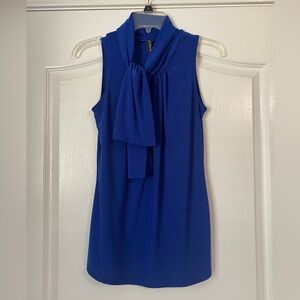 Beautiful deep blue sleeveless blouse size small